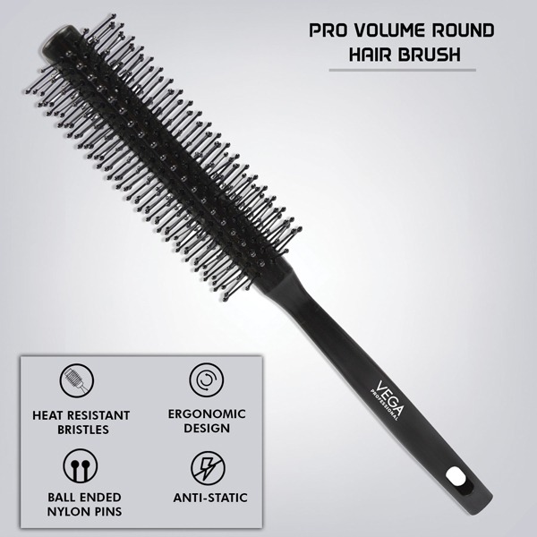 Buy Pro Volume Round Hair Brush |Vega Professional