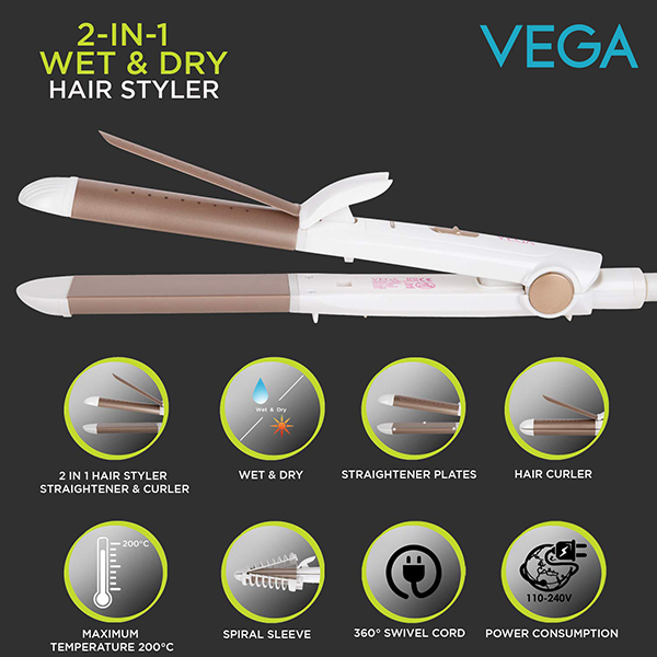 Buy 2-in-1 Wet & Dry Hair Styler - VHSC-02 | VEGA